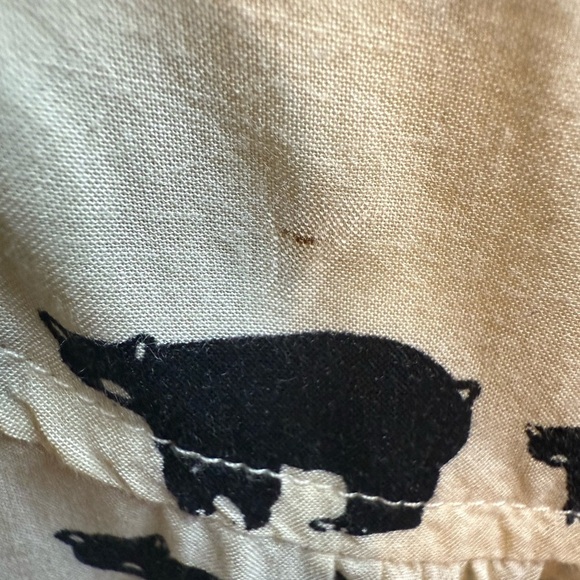 Maeve by Anthropologie Woodland Walk Black and Cream 3/4 Sleeve Blouse - Picture 10 of 10